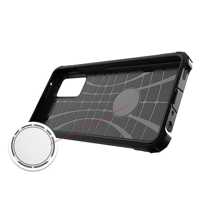 Hybrid Armor pancerne hybrydowe etui pokrowiec Samsung Galaxy A72 4G złoty