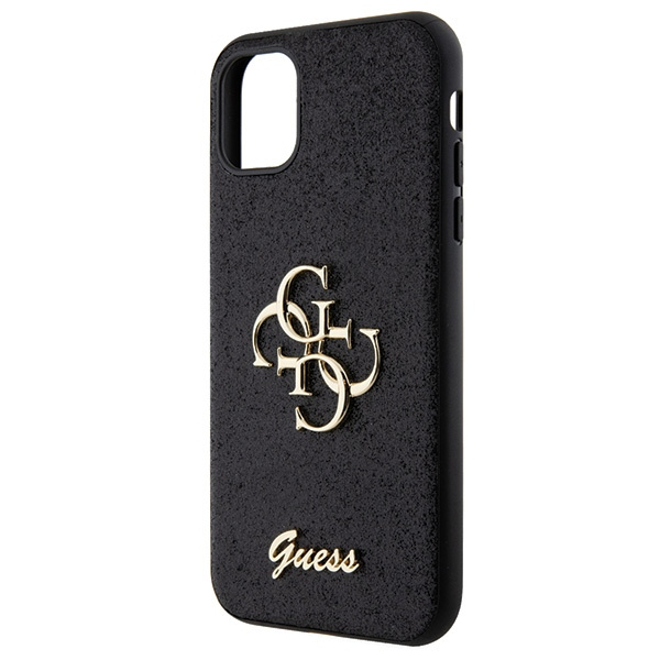 Etui Guess GUHCN61HG4SGK iPhone 11 / Xr 6.1" czarny/black hardcase Glitter Script Big 4G Case
