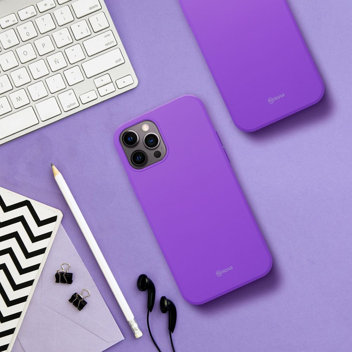 ROAR futerał ALL DAY COLORFUL JELLY do SAMSUNG S25 Edge Fioletowy