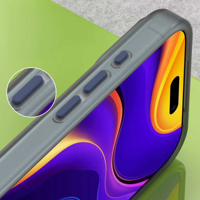 Etui Magnetic iPhone 17 Pro Abrasive MagSafe Matowe Niebieskie