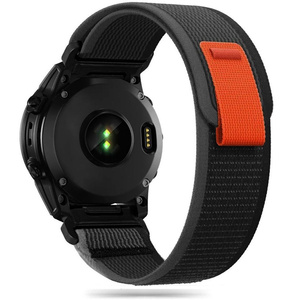 Pasek Tech-protect Nylon Garmin Fenix 5 / 6 / 6 Pro / 7 Black/orange