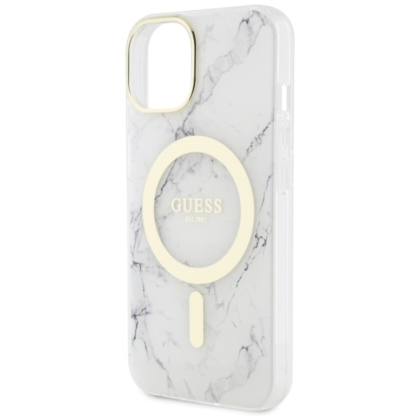 Etui Guess GUHMP14MPCUMAH iPhone 14 Plus 6.7" biały/white hardcase Marble MagSafe Case