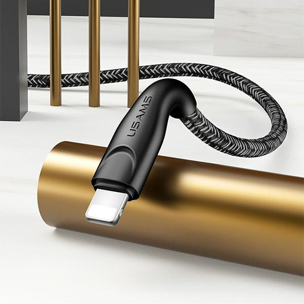 USAMS Kabel pleciony U41 Lightning Fast Charge 3m czerwony/red SJ397USB02 (US-SJ397)