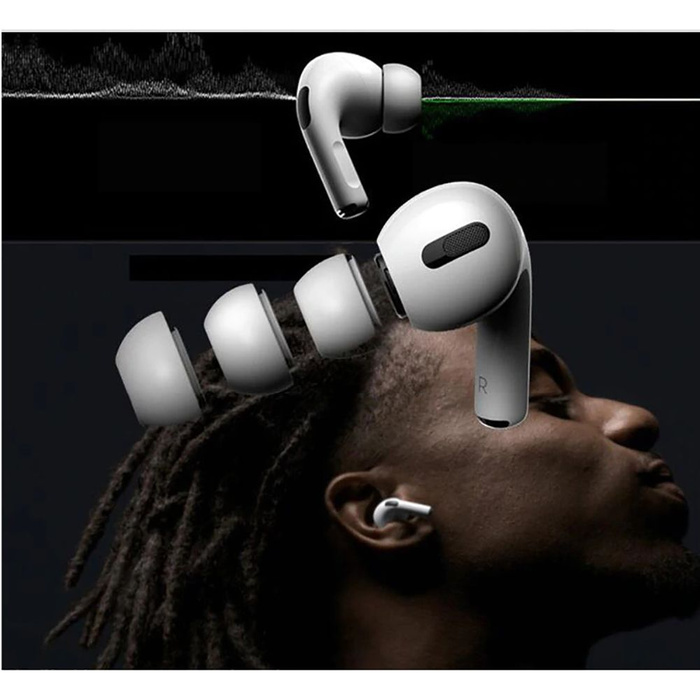 Etui Tech-protect Ear Tips 3-pack Apple Airpods Pro White