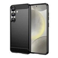 Etui Carbon Case elastyczne silikonowe na Xiaomi Poco M7 5G - czarne