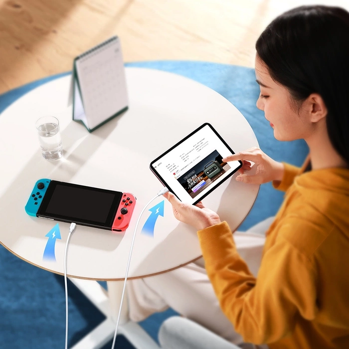 Kabel USB-C do USB-C UGREEN 15172 1m (biały)