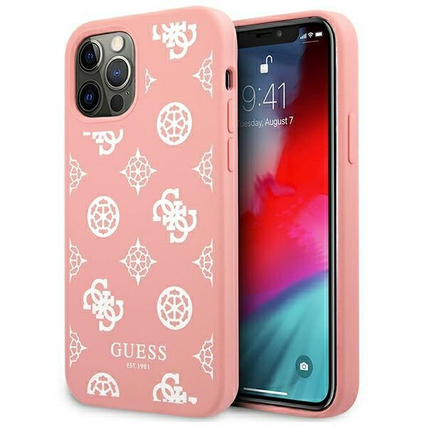 Etui GUESS Apple iPhone 12 Pro Max Peony Collection Różowy Hardcase