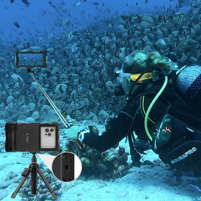 ETUI WODOODPORNE TECH-PROTECT IPX8 UNIVERSAL DIVING WATERPROOF CASE BLACK