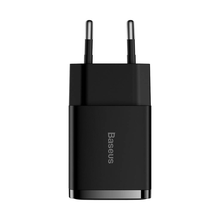 [PO ZWROCIE] Baseus Compact ładowarka sieciowa 2x USB 10.5W czarny (CCXJ010201)
