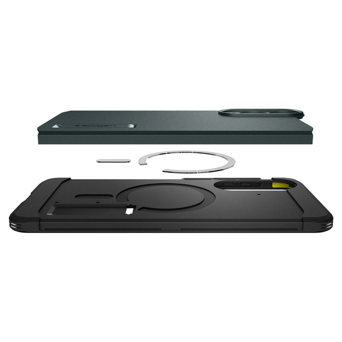 ETUI SPIGEN SAMSUNG GALAXY S25 EDGE TOUGH ARMOR MAGSAFE ABYSS GREEN