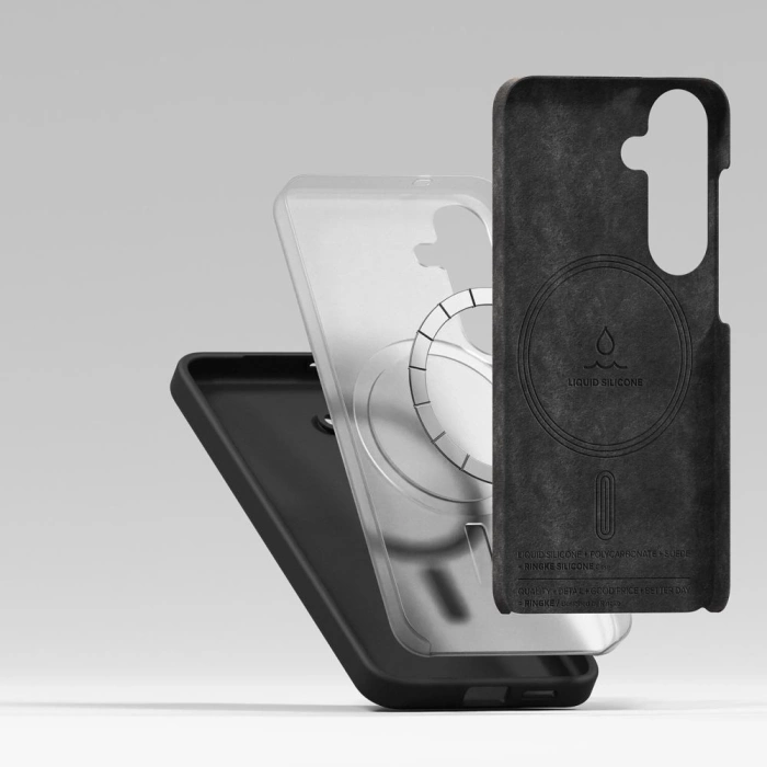 Etui RINGKE SILICONE MAGNETIC MAGSAFE GALAXY S25+ PLUS BLACK