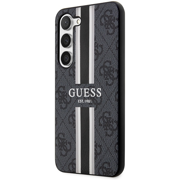 Etui Guess GUHCS23SP4RPSK S23 S911 czarny/black hardcase 4G Printed Stripe Case