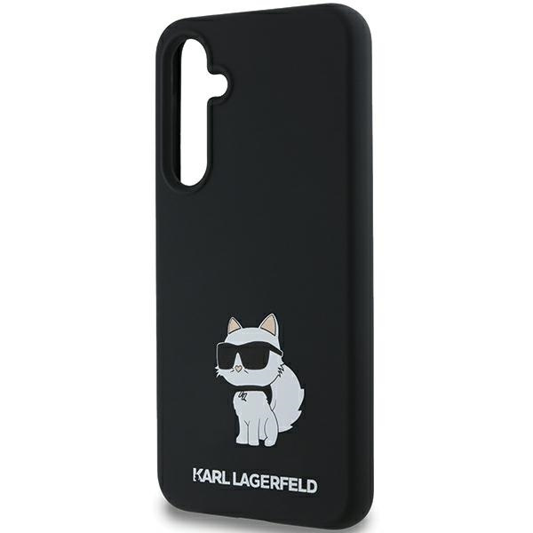 Etui Karl Lagerfeld KLHCSA35SMHCNPK A35 A356 czarny/black hardcase Silicone Choupette Metal Pin