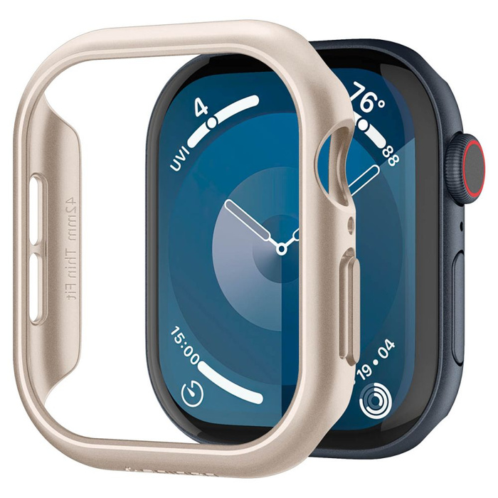 ETUI SPIGEN THIN FIT APPLE WATCH 10 (42 MM) STARLIGHT