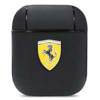 Ferrari FESA2LEBK AirPods cover czarny/black On Track Leather