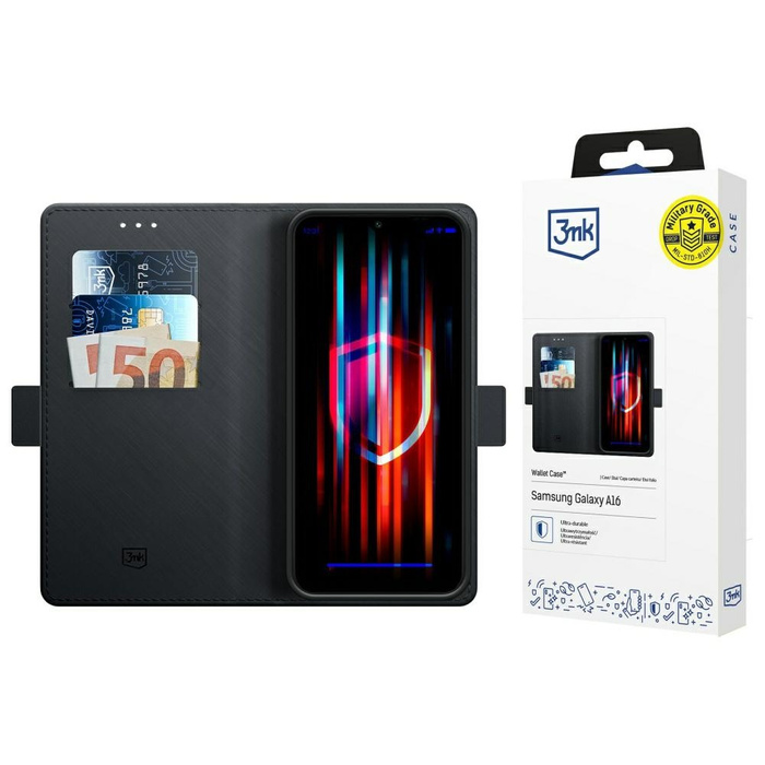 Etui 3MK Wallet Case do Samsung Galaxy   S25 Edge czarny