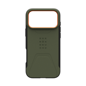 UAG Civilian MagSafe - etui do iPhone 17 Pro Max kompatybilne z MagSafe (olive/orange)
