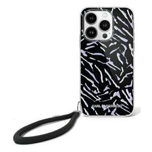 Etui Karl Lagerfeld iPhone 16 Plus 6.7" fioletowy/purple Zebra With Cord