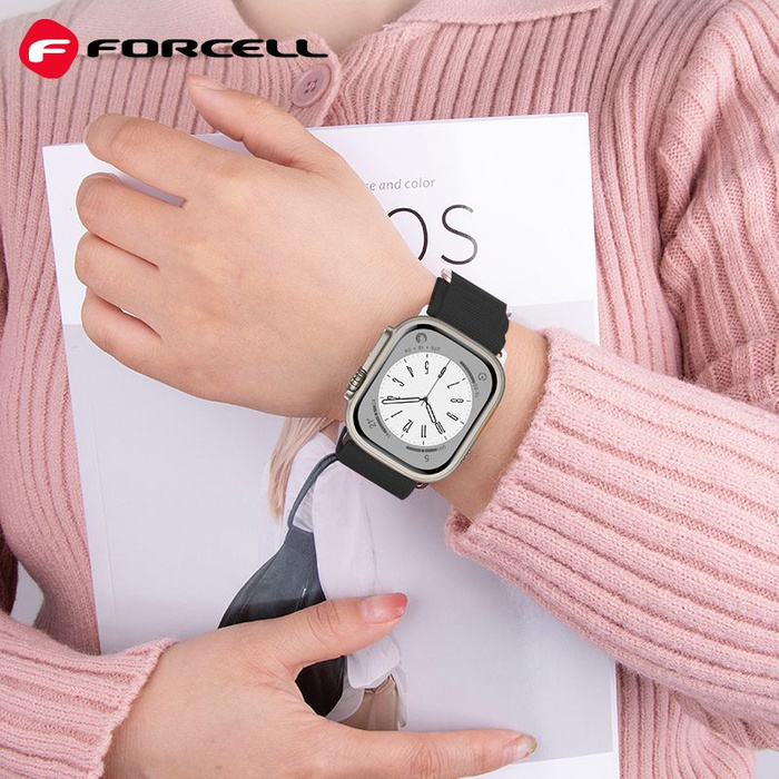FORCELL F-DESIGN FA13 pasek do APPLE Watch 38 / 40 / 41 mm czarny