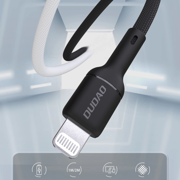 Kabel Dudao L9X 30W USB-C - Lightning 2m - czarny