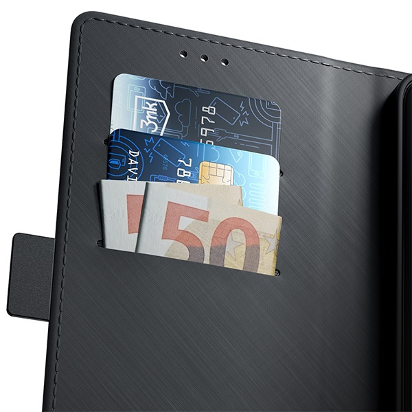Etui 3MK Wallet Case iPhone 15 6.1" czarny/black