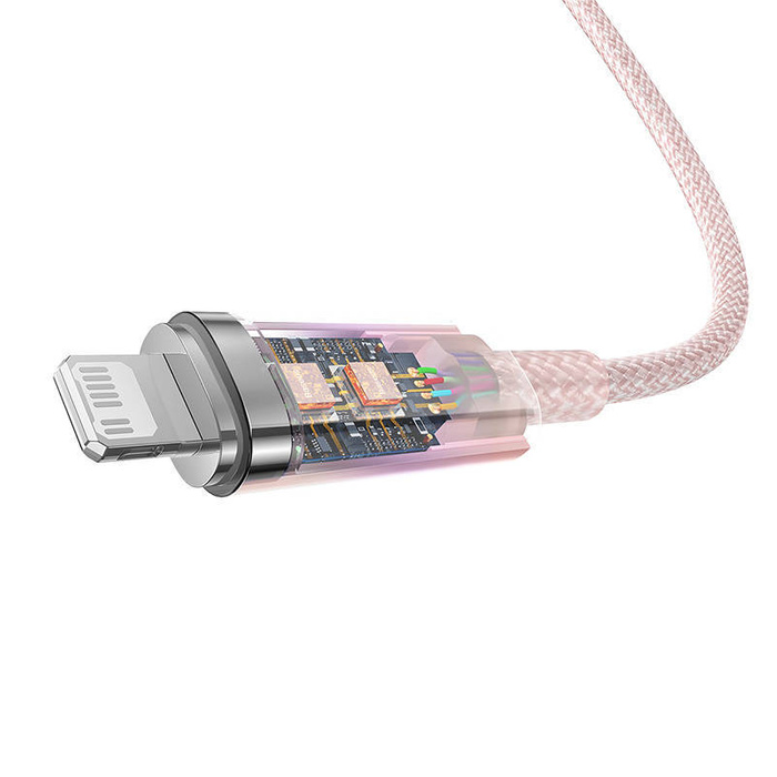 Kabel szybko ładujący Baseus USB-C do Lightning  Explorer Series 20W (różowy)