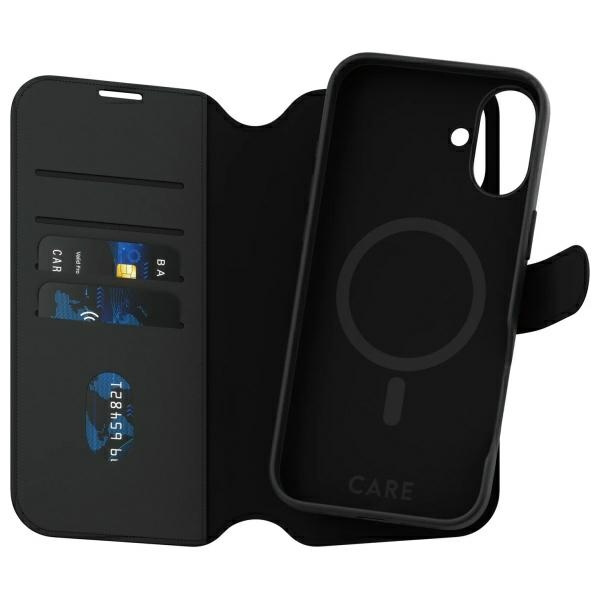 Etui CARE by PanzerGlass Feature Tango   2in1 Wallet iPhone 16 Plus 6.7" MagSafe czarny/black 1331