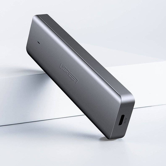 Ugreen rozdzielacz HUB USB Typ C - 4x USB 3.2 Gen 1 z portem zasilania USB Typ C szary (CM219 70336)