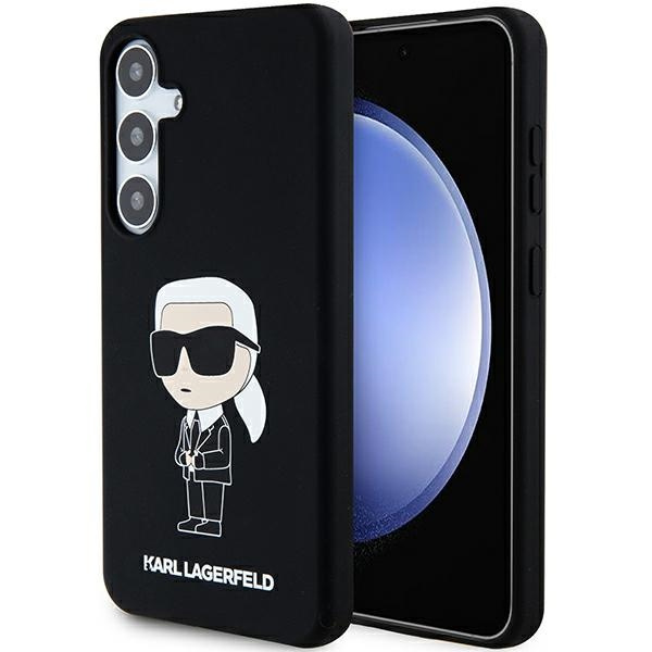 Etui Karl Lagerfeld KLHCS24SSNIKBCK S24 S921 hardcase czarny/black Silicone Ikonik Case