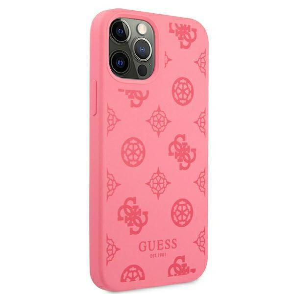 Etui GUESS Apple iPhone 12 Pro Max Peony Collection Fuksja Hardcase