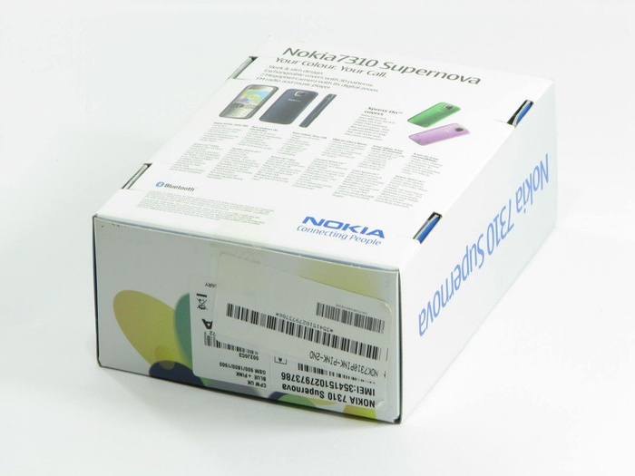 Pudełko NOKIA 7310 Supernova CD Kable Sterowniki Instrukcja 