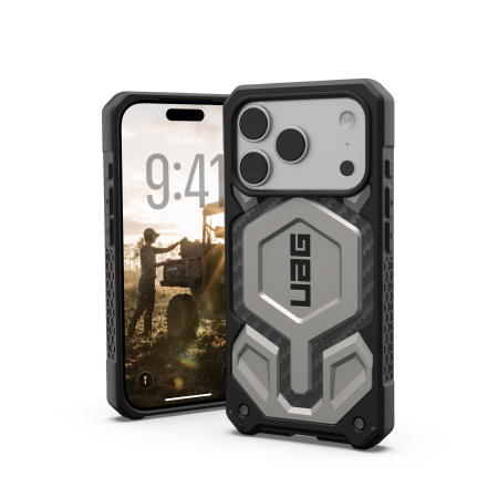 UAG Monarch Pro - etui do iPhone 17 Pro kompatybilne z MagSafe (titanium)