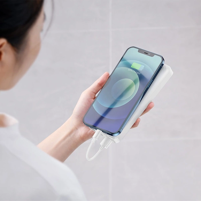 Baseus Bipow powerbank z wyświetlaczem 30000mAh 15W czarny (Overseas Edition) + kabel USB-A - Micro USB 0.25m czarny (PPBD050201)