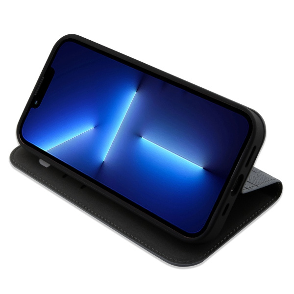 Etui Karl Lagerfeld KLBKP14SSAKLHPG iPhone 14 6.1" bookcase srebrny/silver Saffiano Monogram Case