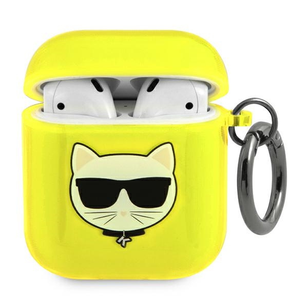 Etui KARL LAGERFELD Apple AirPods Choupette Żółty Case