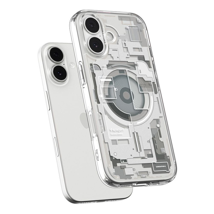 ETUI SPIGEN IPHONE 17 ULTRA HYBRID MAG MAGSAFE ZERO ONE NATURAL TITANIUM