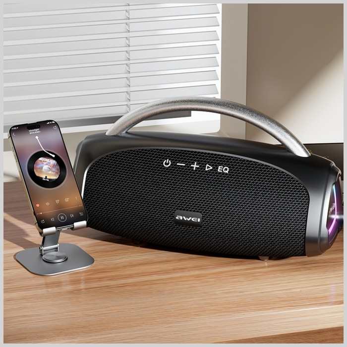 Głośnik bezprzewodowy AWEI KA39 100W     Bluetooth 5.3 przenośny zewnętrzny czarny