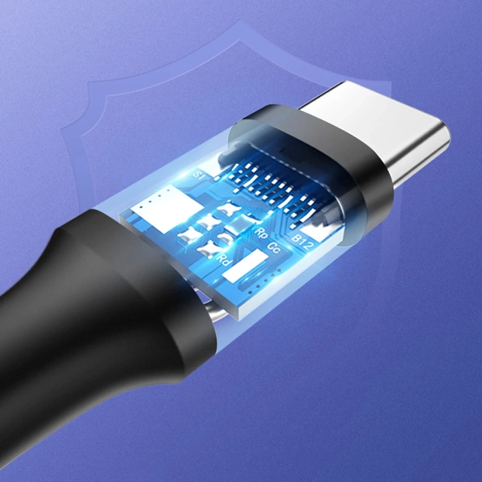 Kabel Ugreen US287 60114 USB-A / USB-C 3A 0.25m - czarny