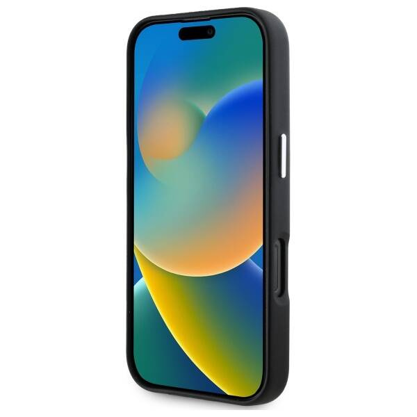 Etui Karl Lagerfeld iPhone 16 Pro 6.3" czarny/black hardcase FW Metal Plate MagSafe