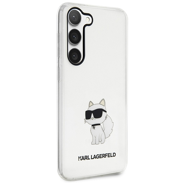 Etui Karl Lagerfeld KLHCS23MHNCHTCT S23 Plus S916 transparent hardcase Ikonik Choupette Case