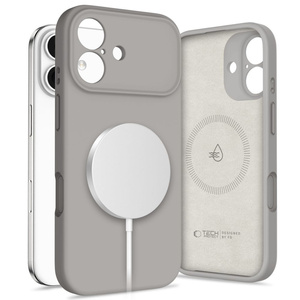 ETUI TECH-PROTECT IPHONE 17 SILICONE MAGSAFE SZARE