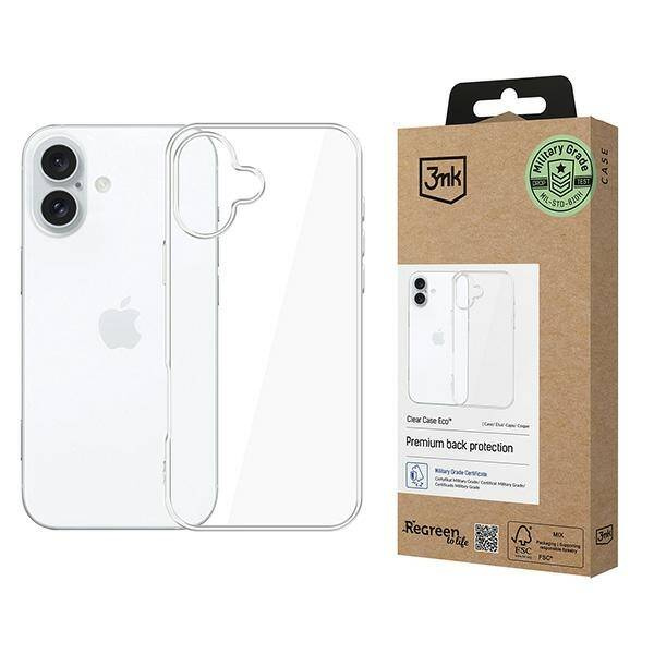 Etui 3MK ClearCase Eco iPhone 16 GRS CU 1304127