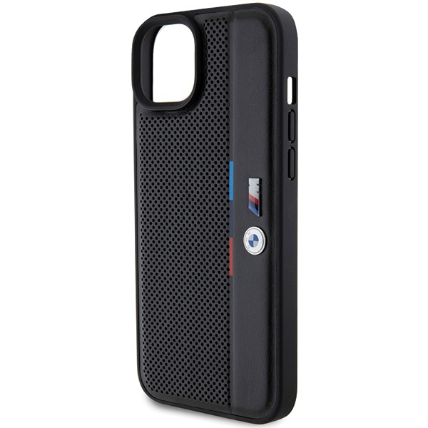 Etui Bmw Bmhcp15m23pupvk Iphone 15 Plus / 14 Plus 6.7" Czarny/black Hardcase Perforated Tricolor Line Case
