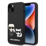 Etui KARL LAGERFELD Apple iPhone 14 Plus Liquid Silicone Karl & Choupette Magsafe Czarny Hardcase