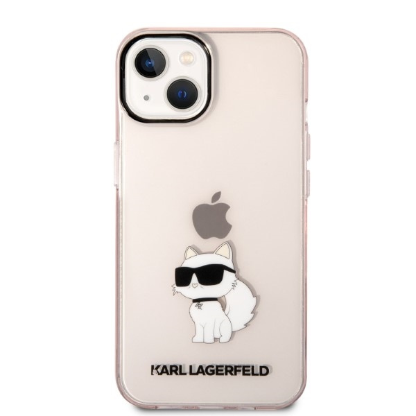 Etui KARL LAGERFELD Apple iPhone 14 Ikonik Choupette Różowy Hardcase