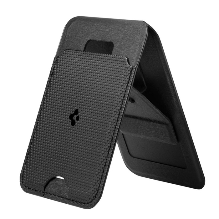 PORTFEL MAGSAFE SPIGEN S314-1 SLIM FOLD UNIWERSALNY CARD HOLDER CZARNY