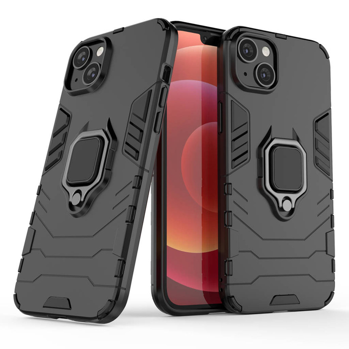 Etui Ring Armor etui do iPhone 14 Pro Max pancerny pokrowiec uchwyt magnetyczny ring czarne Case
