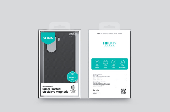 Nillkin Super Frosted PRO Magnetic Back Cover for Poco X7 Pro 5G Black