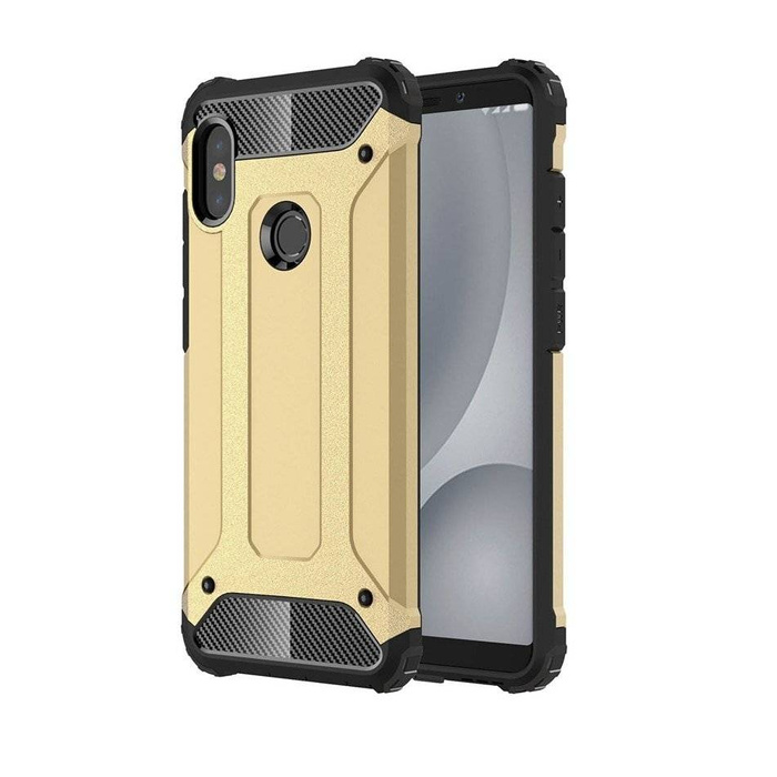 Hybrid Armor pancerne hybrydowe etui pokrowiec Xiaomi Mi A2 / Mi 6X złoty