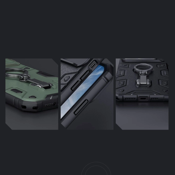 Nillkin CamShield Armor Pro Magnetic Case etui iPhone 14 Pro magnetyczny pokrowiec MagSafe z osłoną na aparat czarne